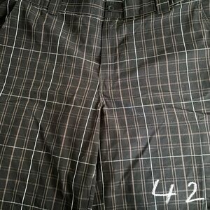 Dickies Men's Dark Plaid Shorts